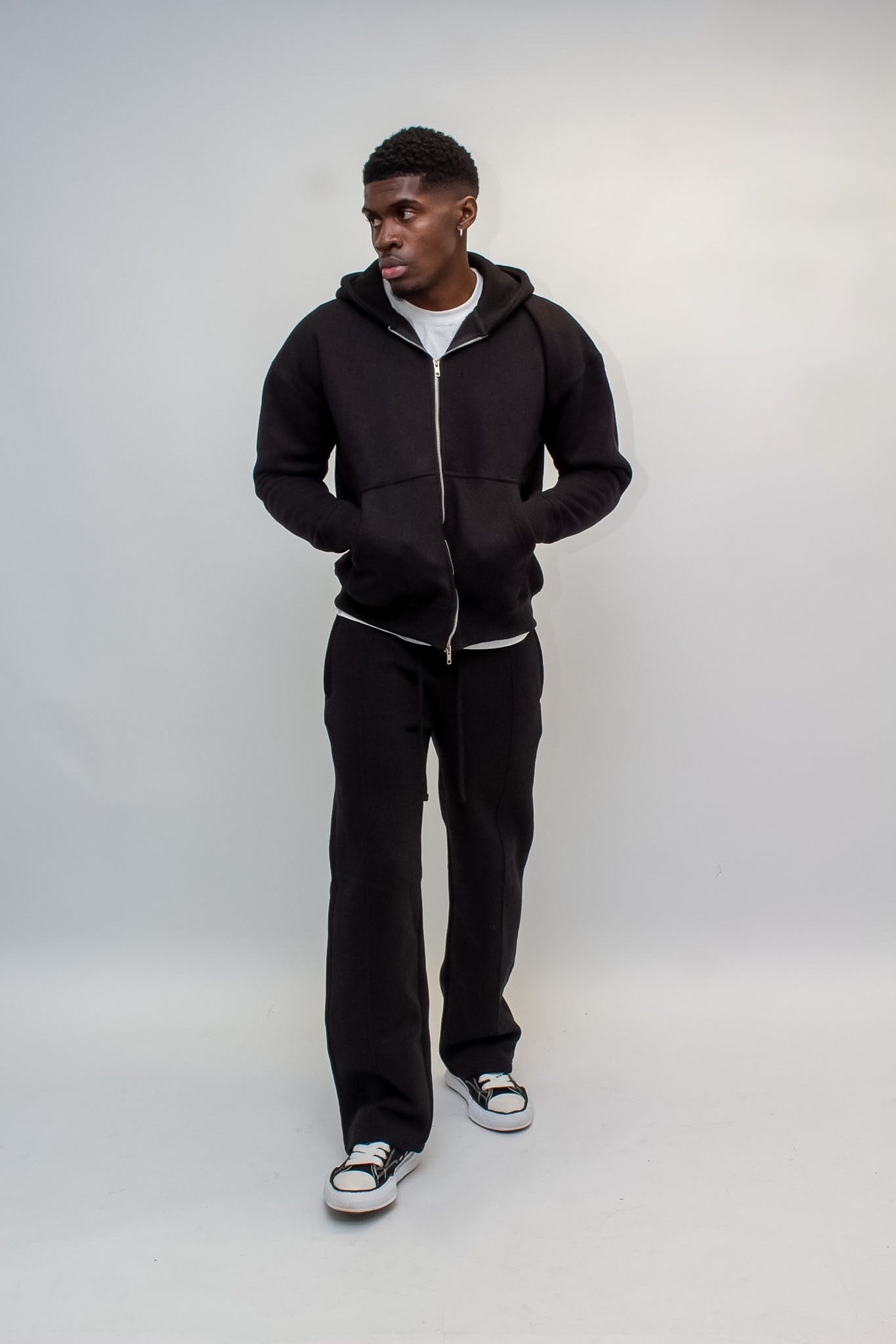 Black Ultra Wide Leg Joggers